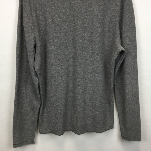 Billy Reid Men's Gray Heathered Long Sleeve Henley Shirt Size L Classic - Picture 6 of 11